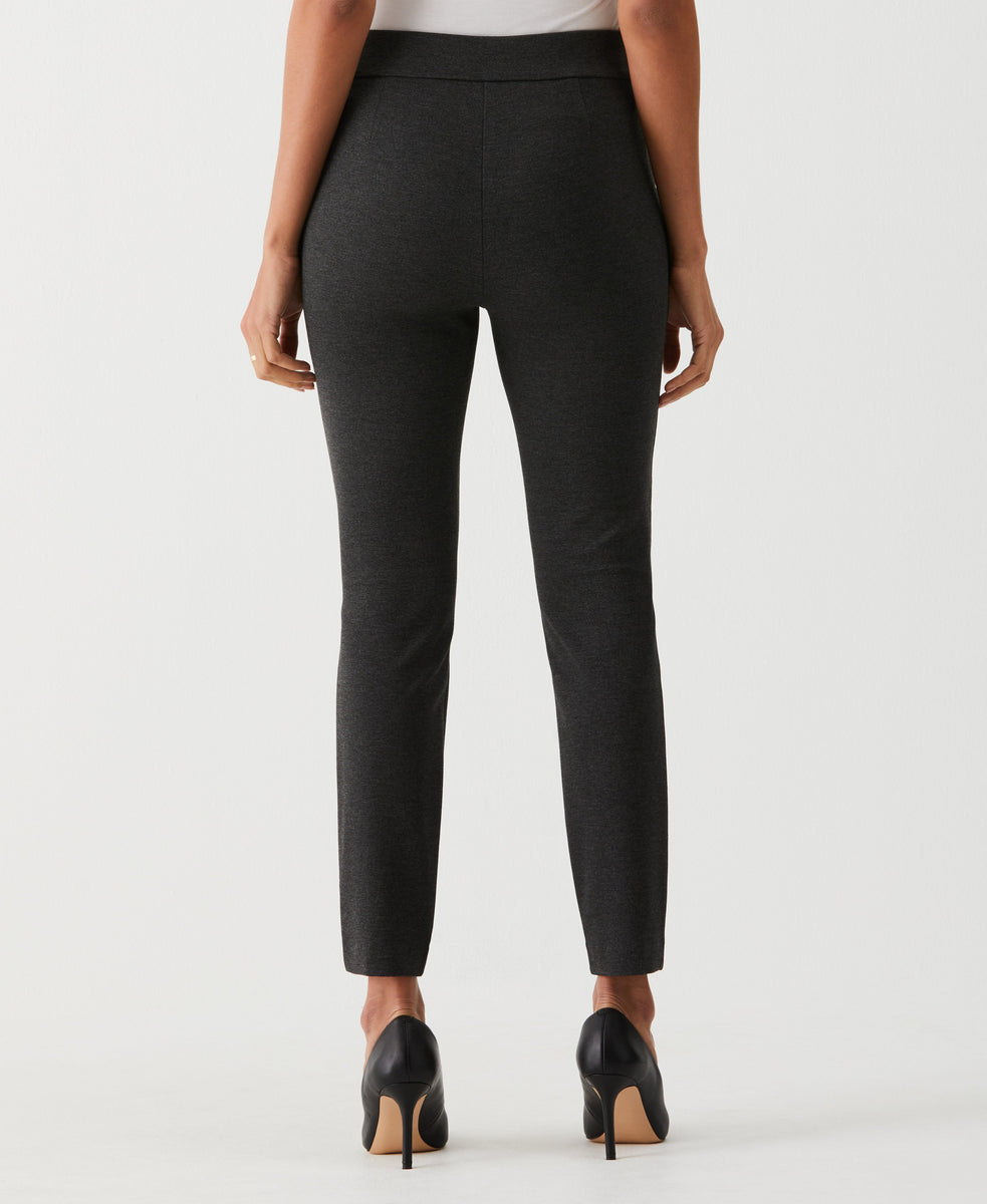 Ponte Knit Slim Leg Pant, Comfort Fit