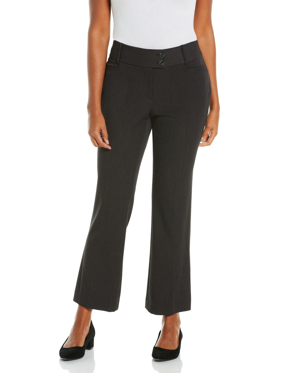 Gabardine Bootcut Pant Curvy Fit Petite Sizes Rafaella