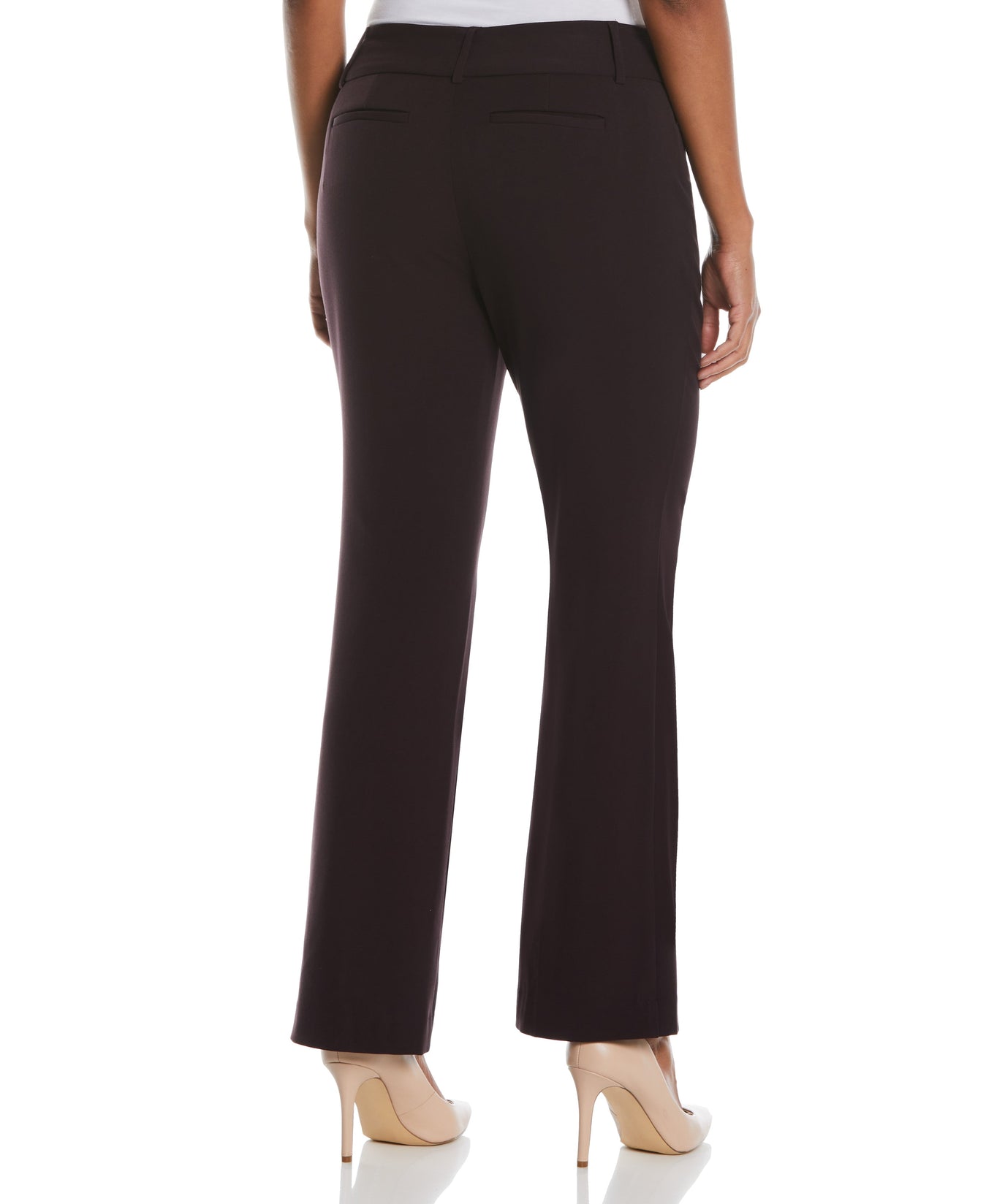 Women's Petite Curvy Fit Boot Cut Pant | Rafaella