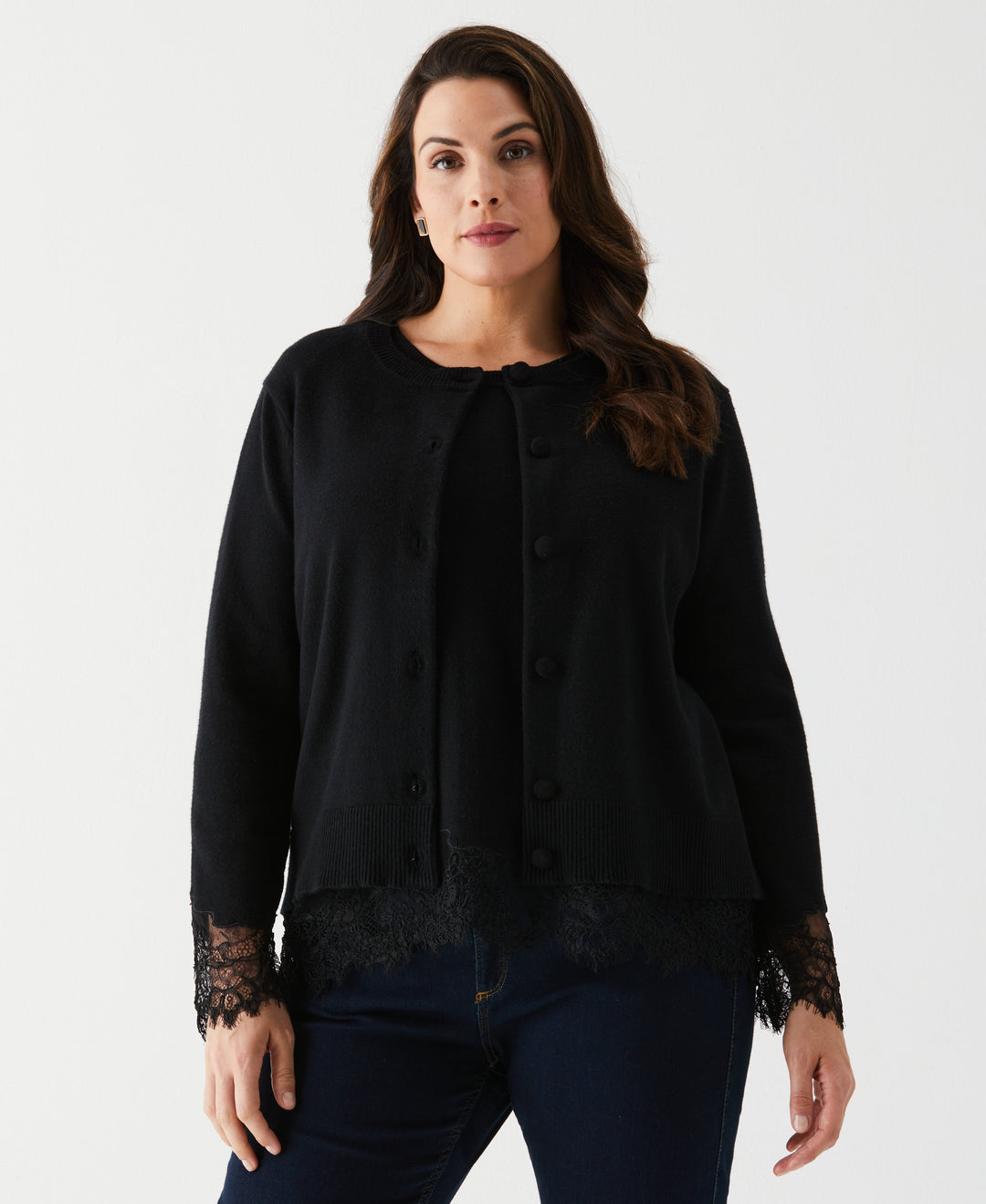 Plus size button cardigan best sale