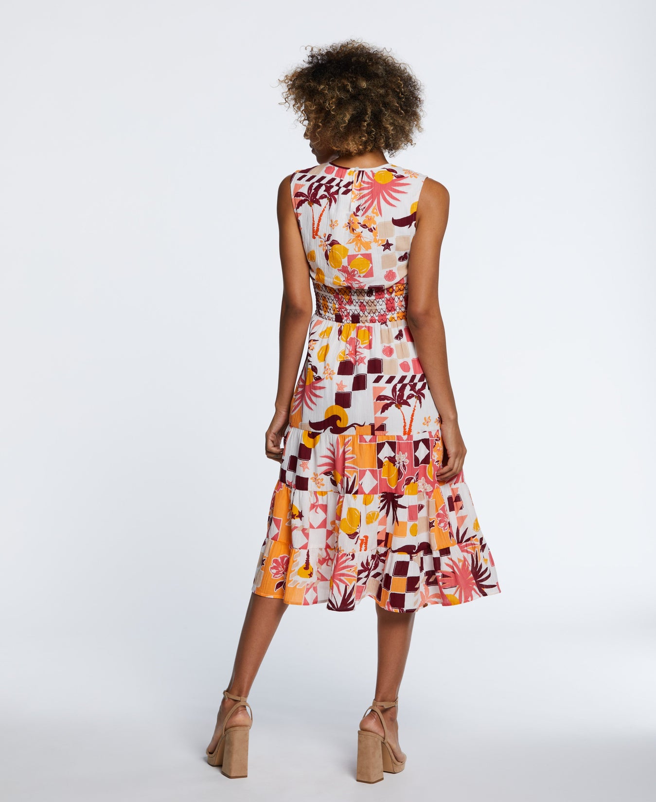 Tiered Midi Dress - Sleeveless | Rafaella