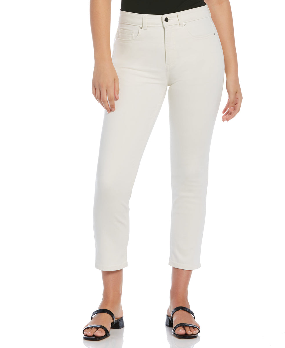 Women’s High Rise Straight Crop Jeans | Rafaella