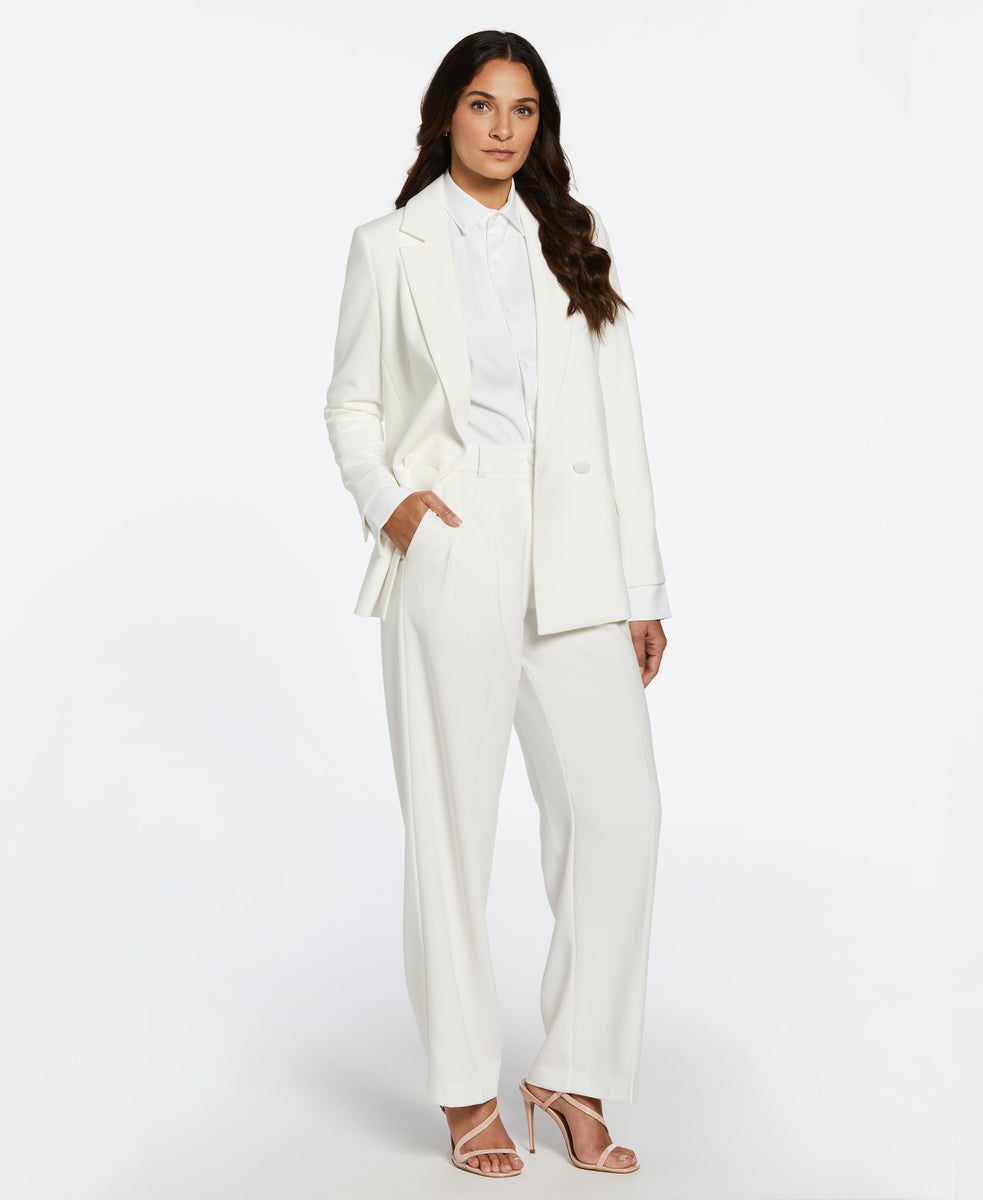 La Stupenderia double-breasted all-in-one suit - White